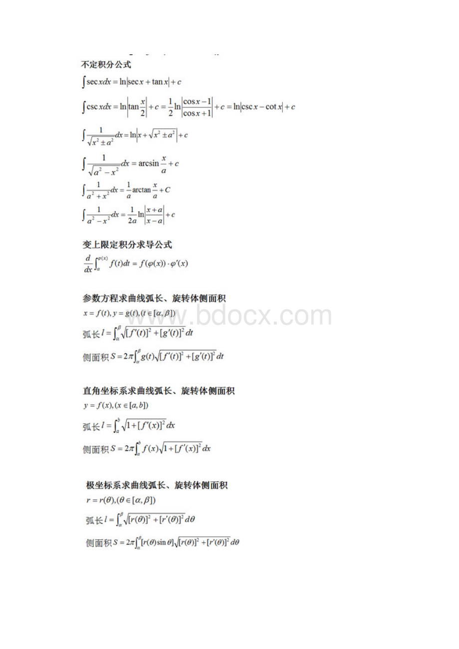 《微积分》公式大全考前必备复习课程.docx_第3页