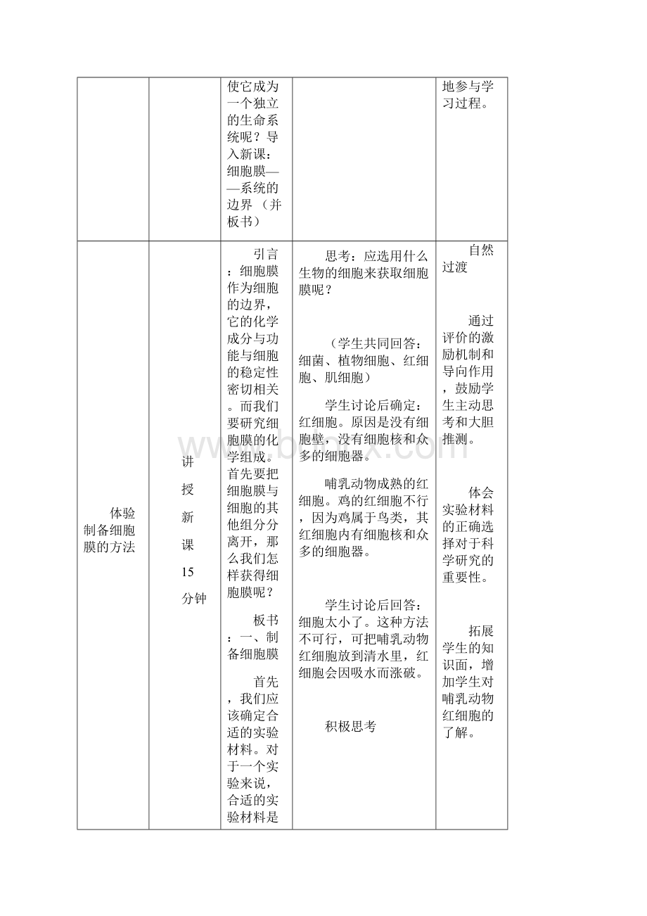 细胞膜系统的边界教学设计课稿.docx_第3页