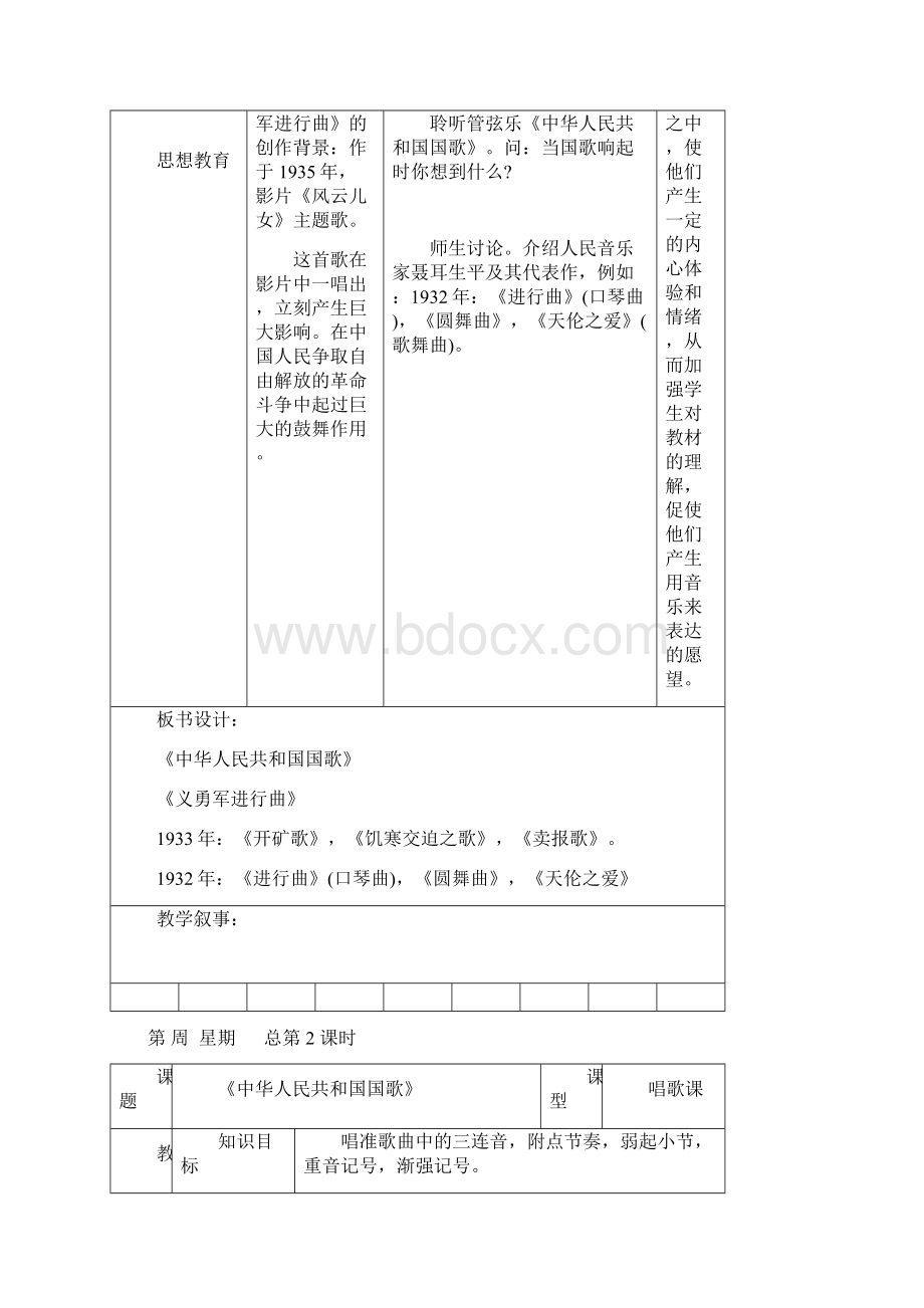 人民音乐出版社四年级音乐上册教案Word文档下载推荐.docx_第2页