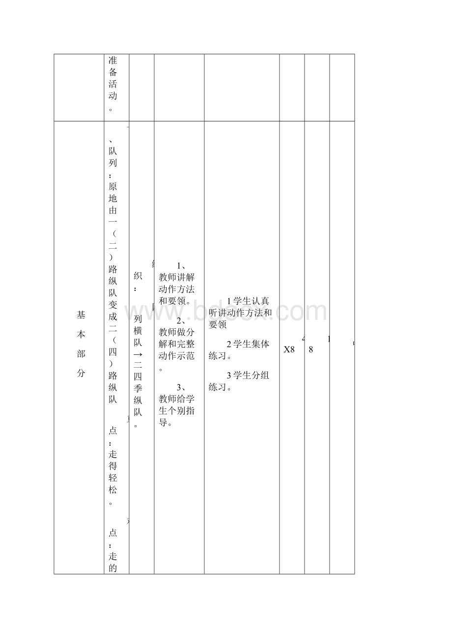 一二年级下学期体育教案.docx_第3页