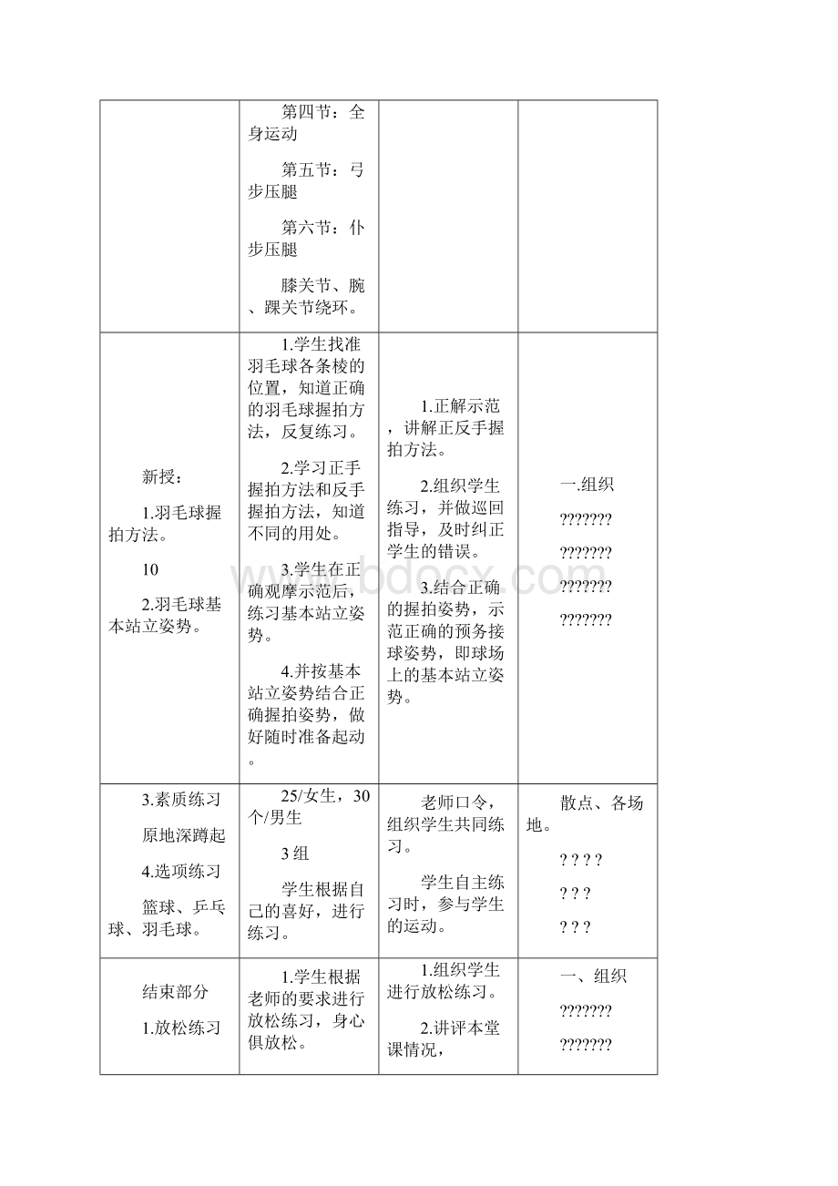 高中羽毛球模块教案.docx_第2页