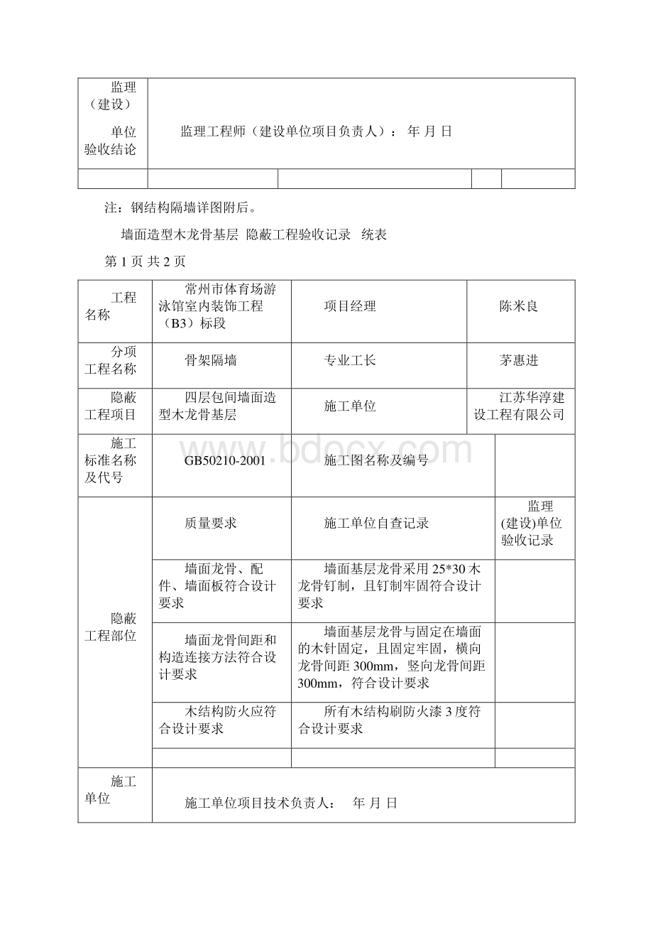 酒店室内装饰隐蔽工程验收记录.docx_第2页