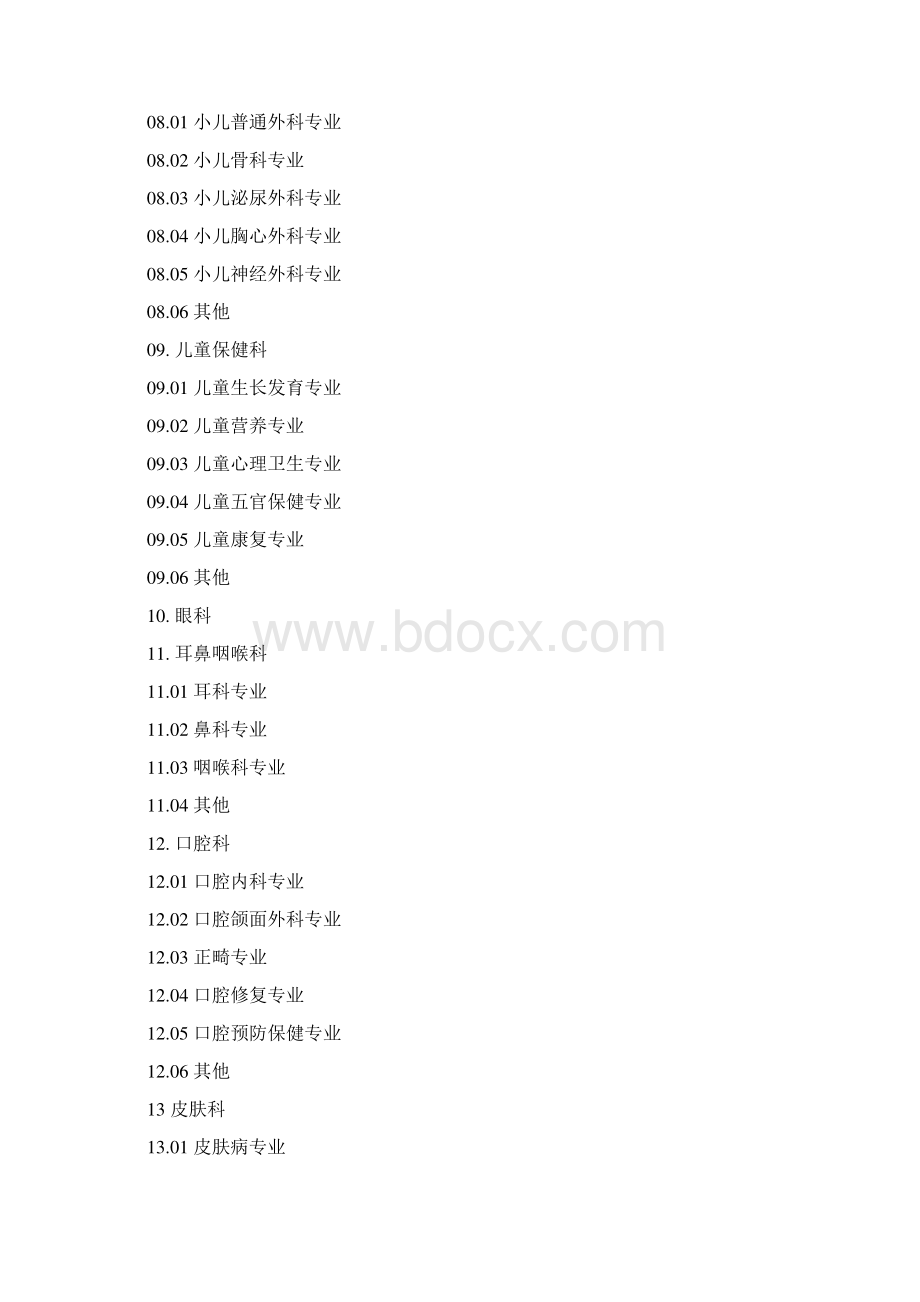 医疗机构诊疗科目名录.docx_第3页