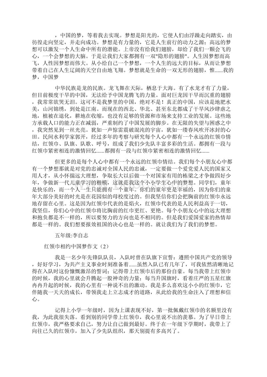 红领巾相约中国梦作文2篇.docx_第3页