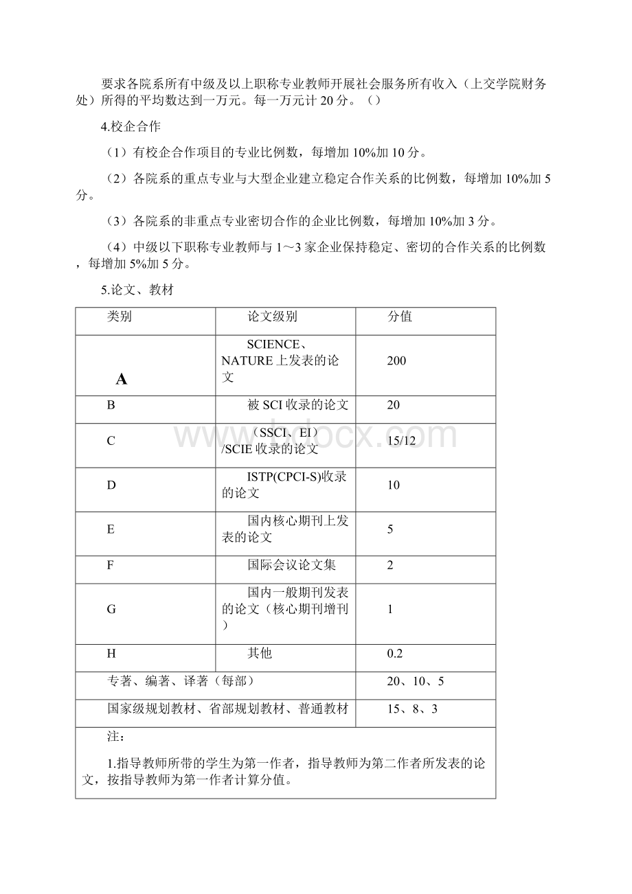 山东科技职业学院关于院系科研与校企合作工作的考核办法试行Word文档下载推荐.docx_第3页