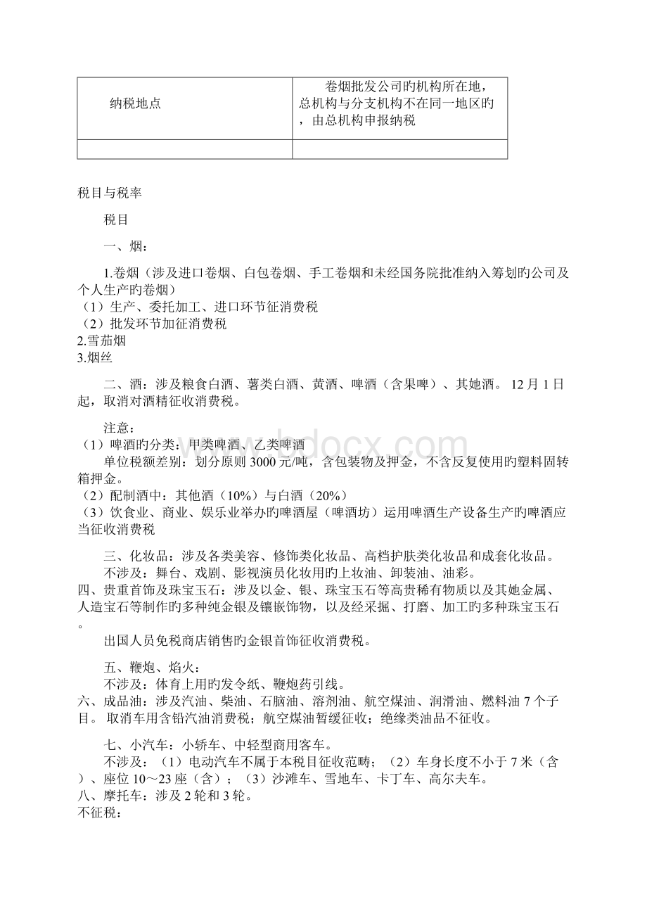 消费税知识点整理Word文档格式.docx_第3页