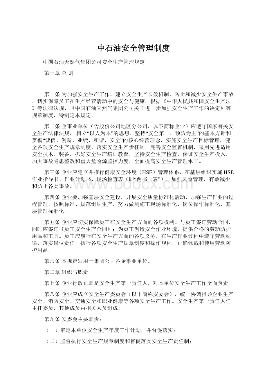 中石油安全管理制度文档格式.docx_第1页