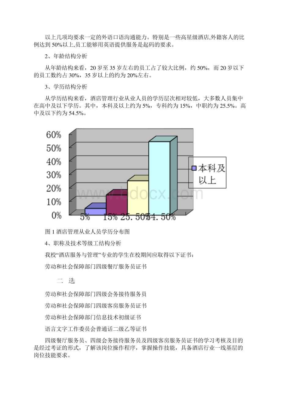 中职酒店管理专业调研报告.docx_第3页