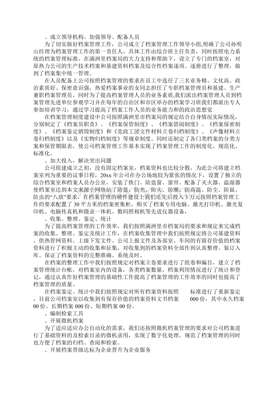 档案管理年终总结文档格式.docx_第3页