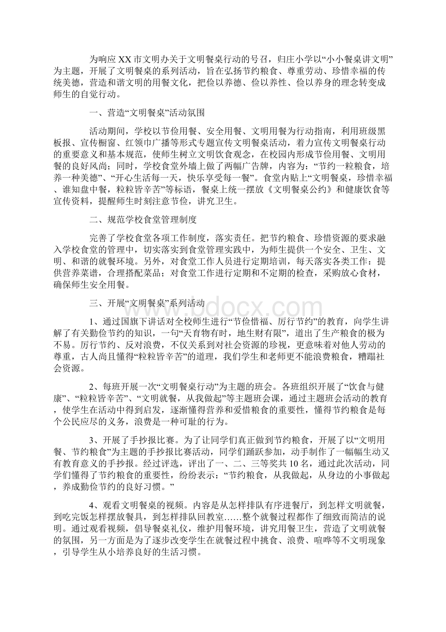 学校文明餐桌活动总结.docx_第2页