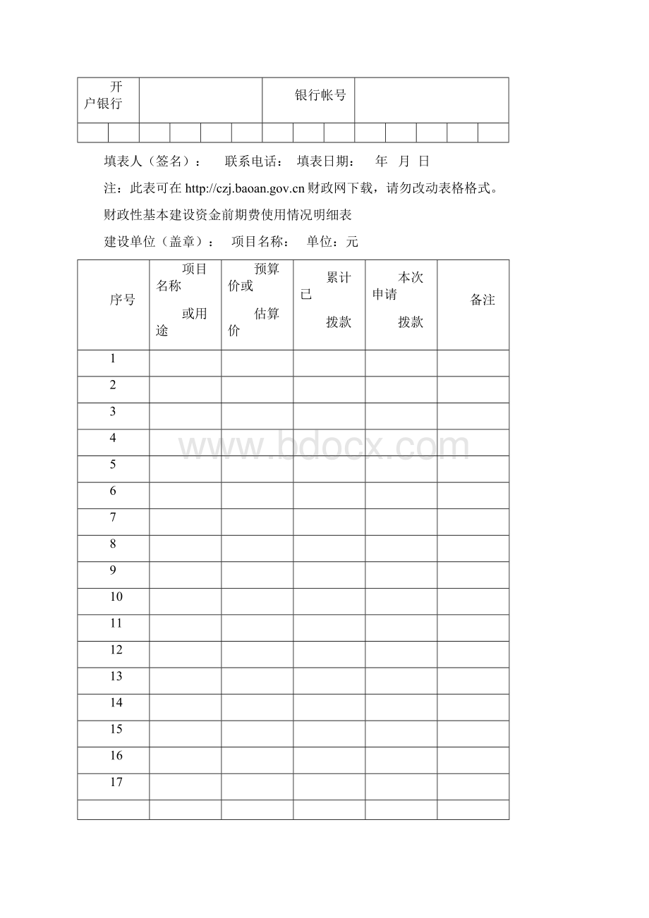 财政性基本建设资金拨款申请表.docx_第2页