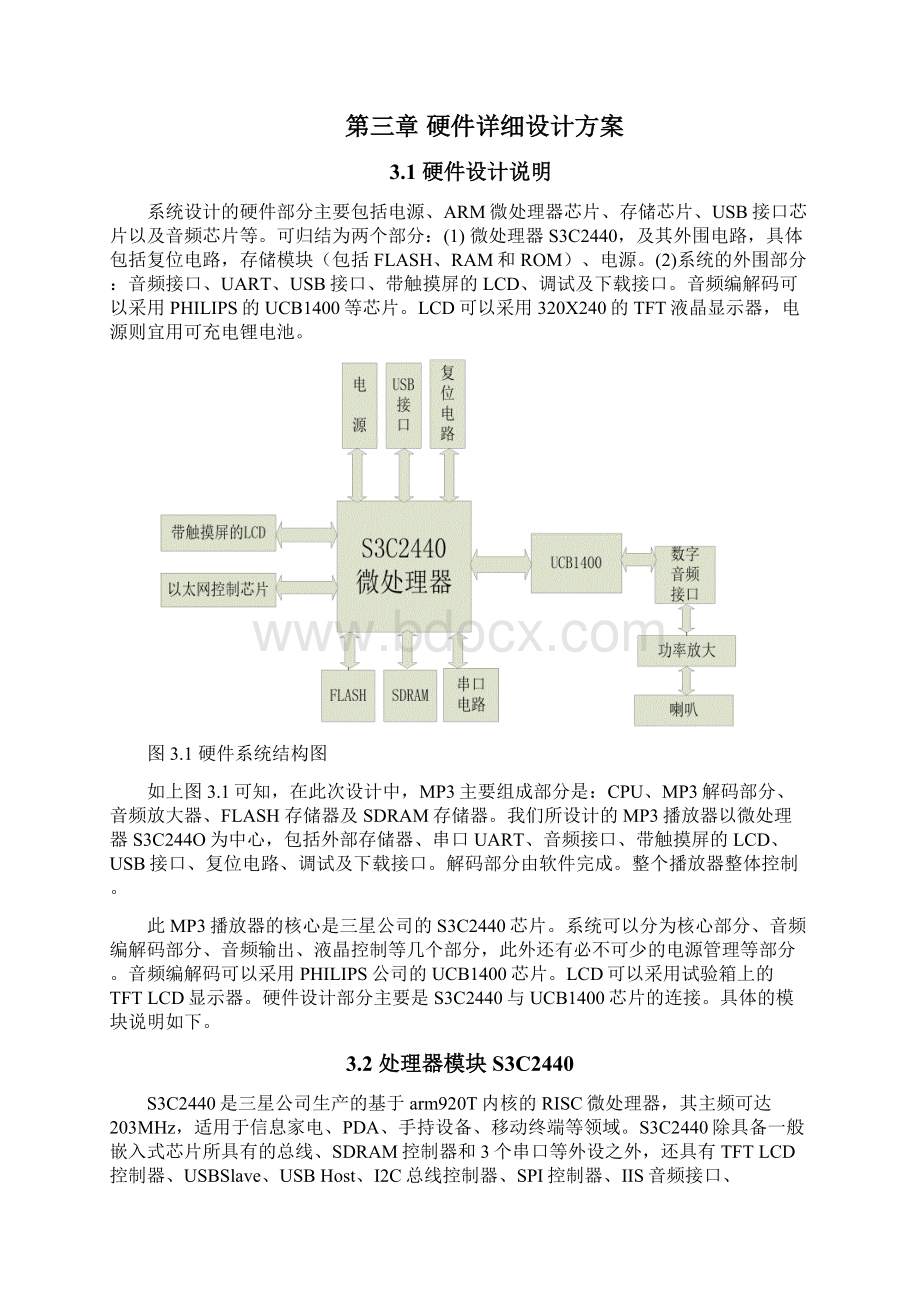 音乐播放器的设计与实现Word下载.docx_第3页