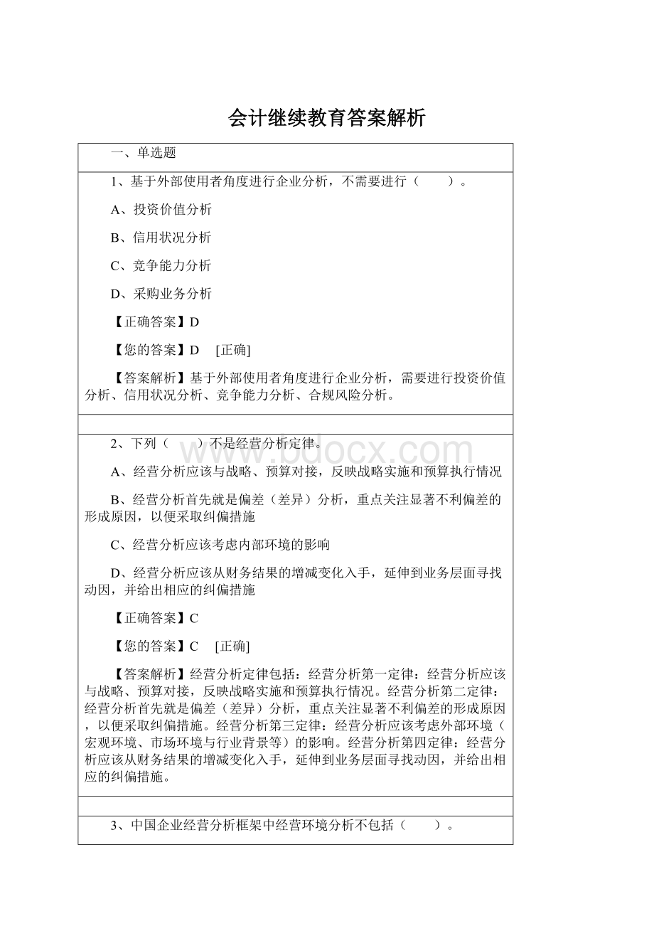 会计继续教育答案解析.docx