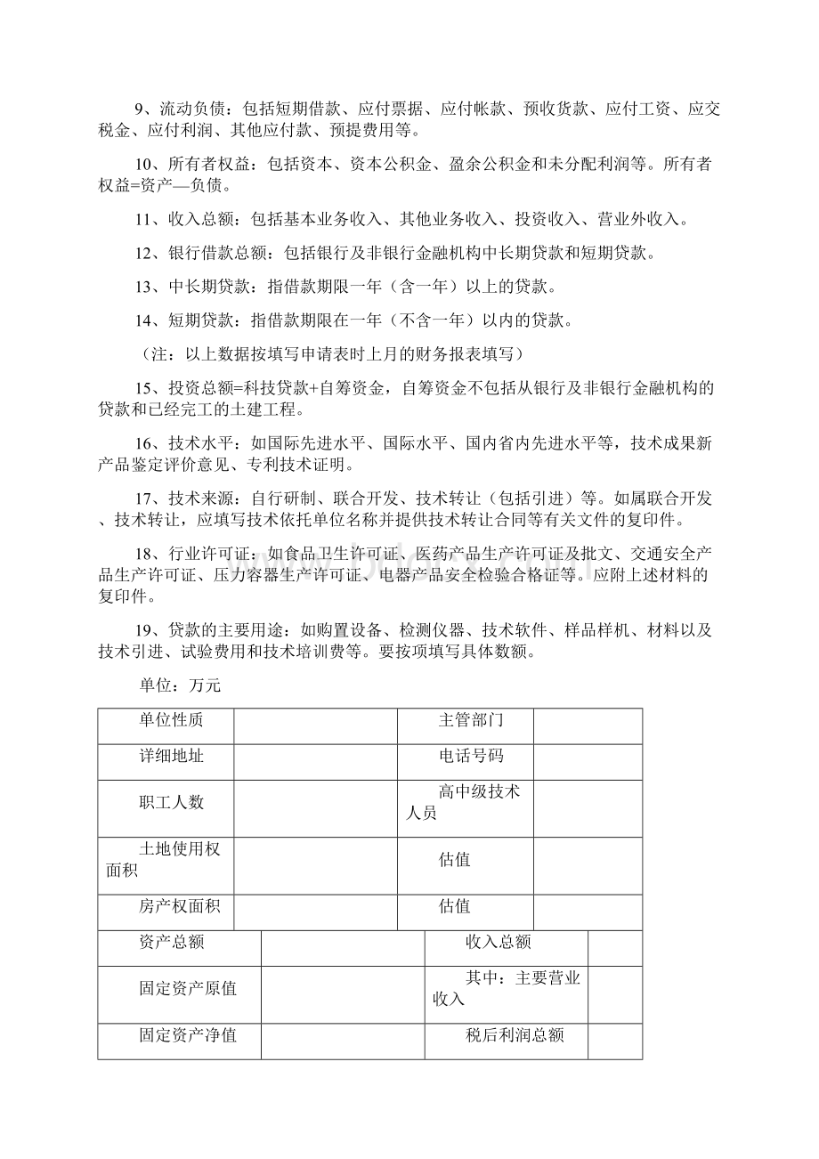 科技开发贷款立项申请表.docx_第2页