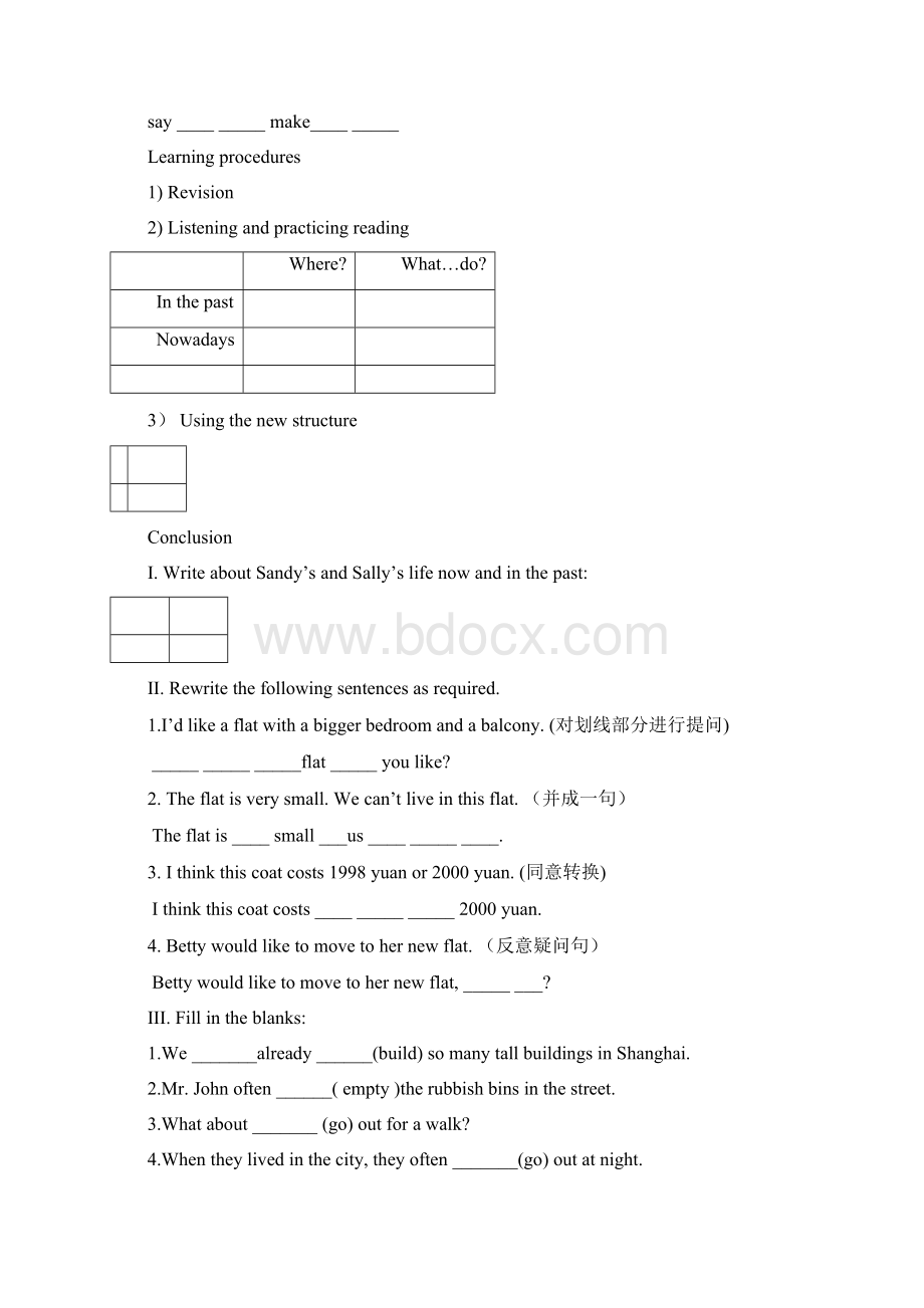 七年级英语Different places同步练习Word格式文档下载.docx_第3页