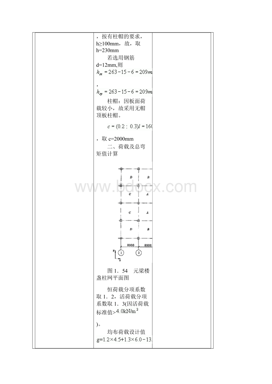 无梁楼盖设计例题Word格式.docx_第2页