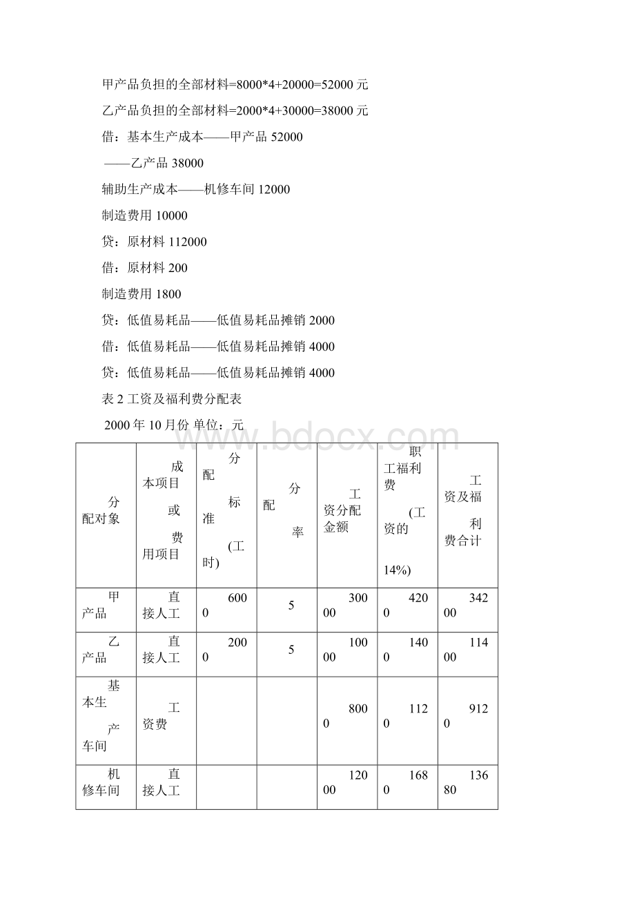 电大成本会计作业次答案文档格式.docx_第3页