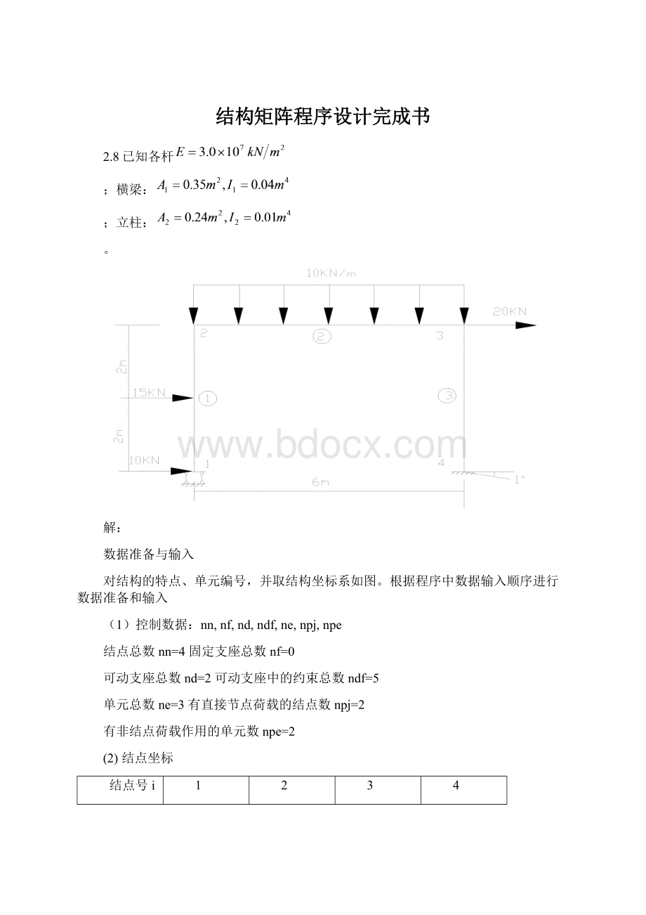 结构矩阵程序设计完成书Word下载.docx_第1页