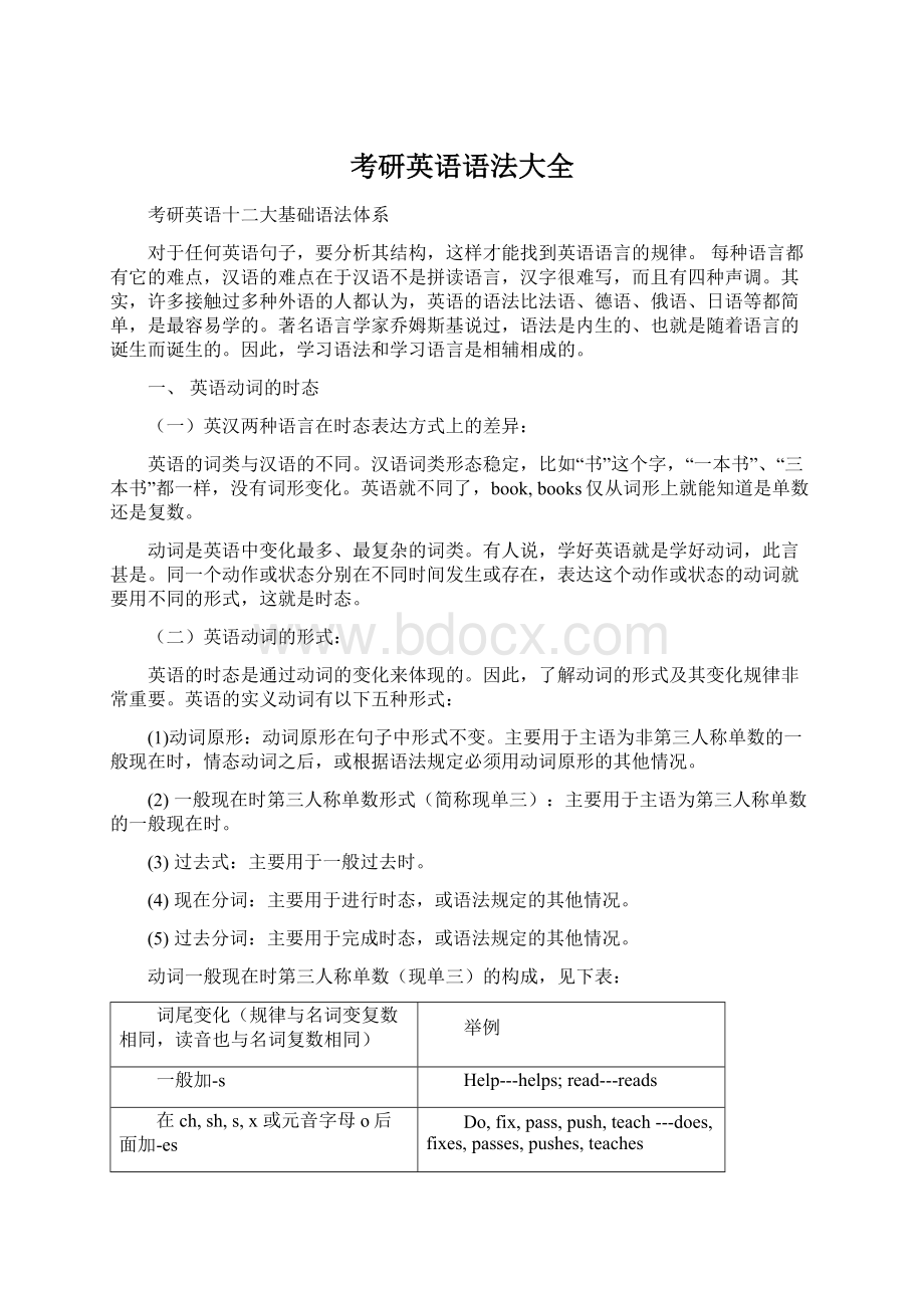 考研英语语法大全Word文档格式.docx_第1页