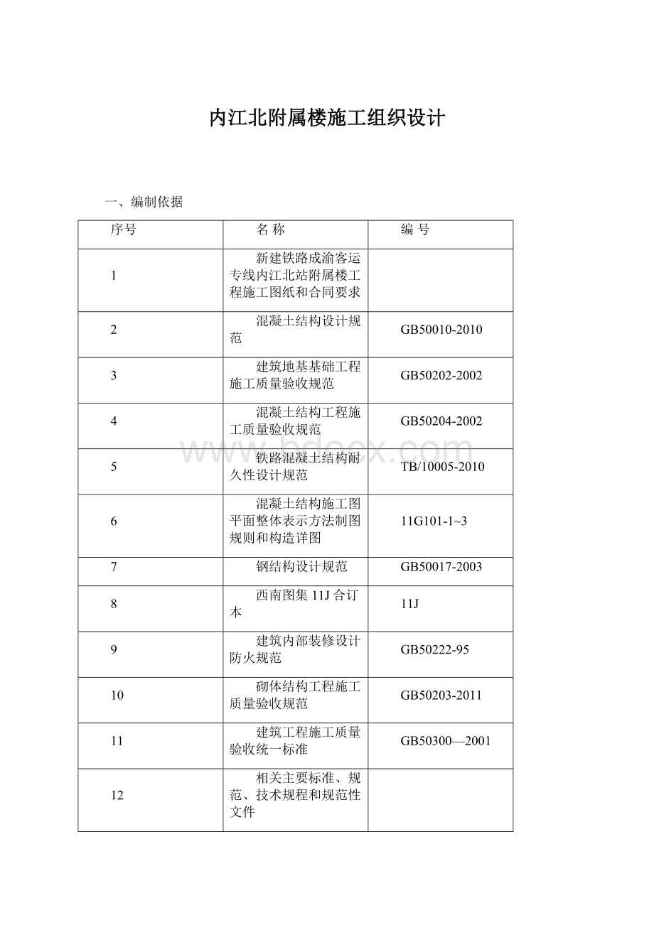 内江北附属楼施工组织设计.docx_第1页