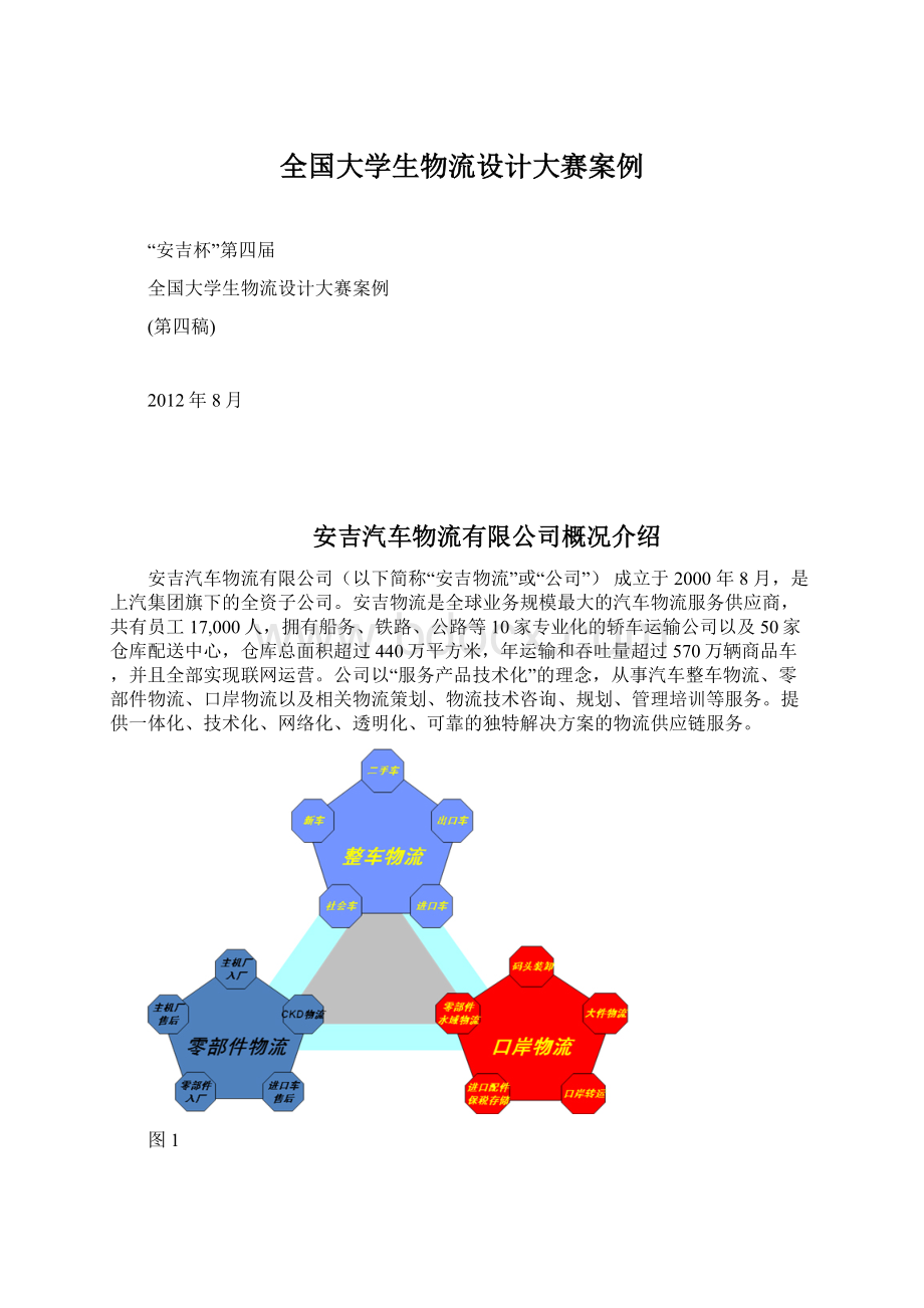 全国大学生物流设计大赛案例.docx