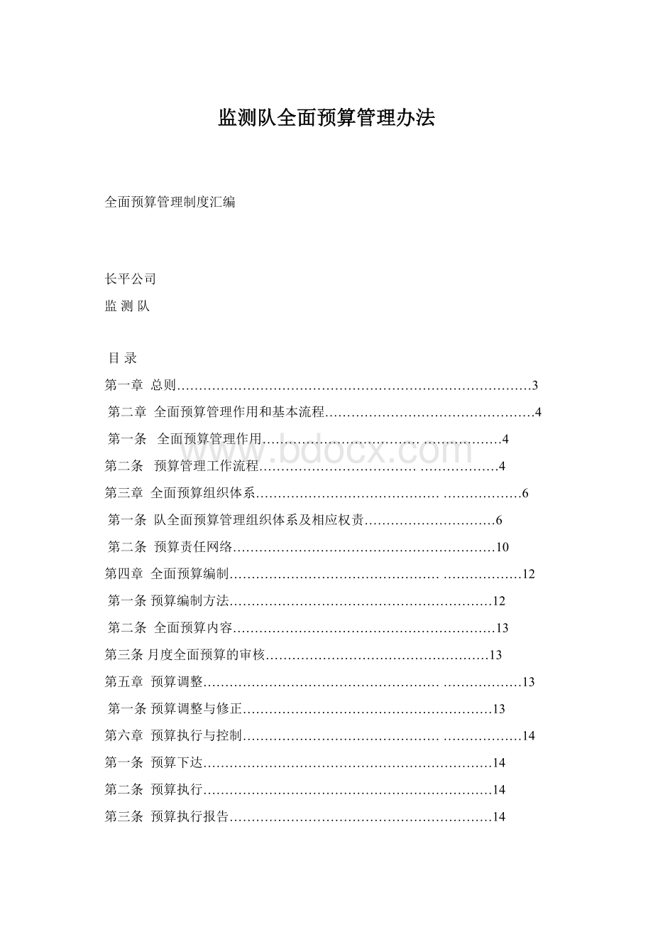 监测队全面预算管理办法Word文件下载.docx_第1页