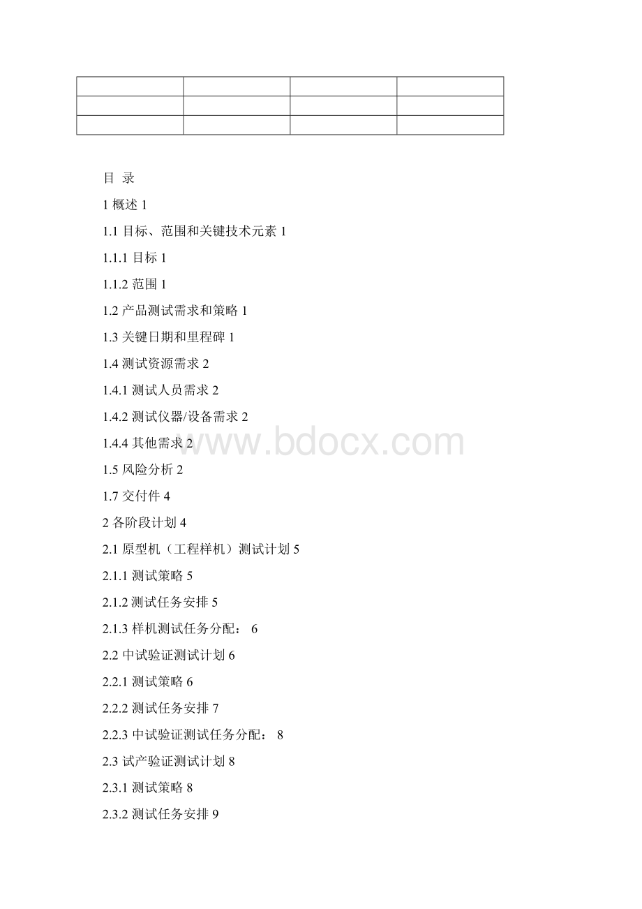 产品测试及验证计划Word文档格式.docx_第2页