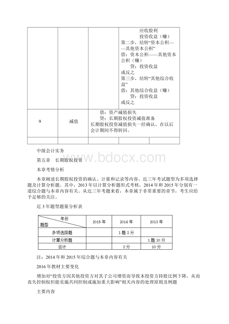 中级会计实务第五章 长期股权投资讲义Word文档下载推荐.docx_第3页