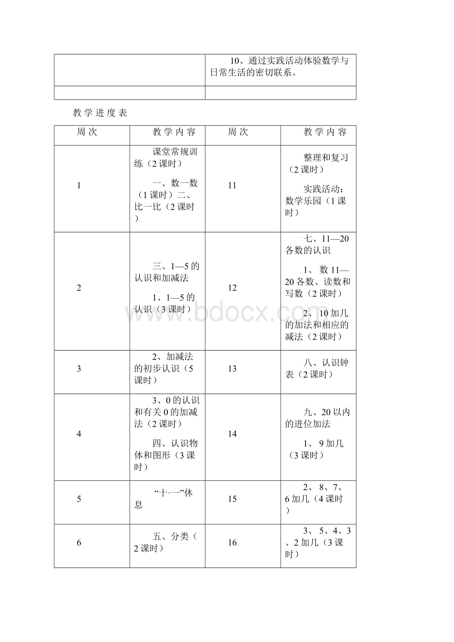 一年级数学教学计划和教案Word格式.docx_第2页