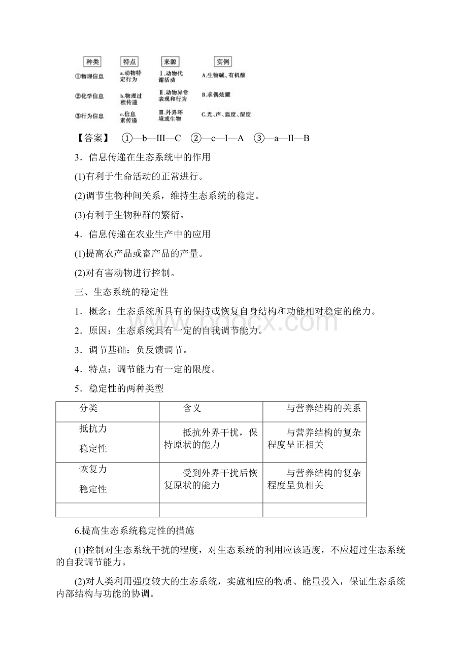 生态系统的物质循环信息传递及稳定性Word文档格式.docx_第2页