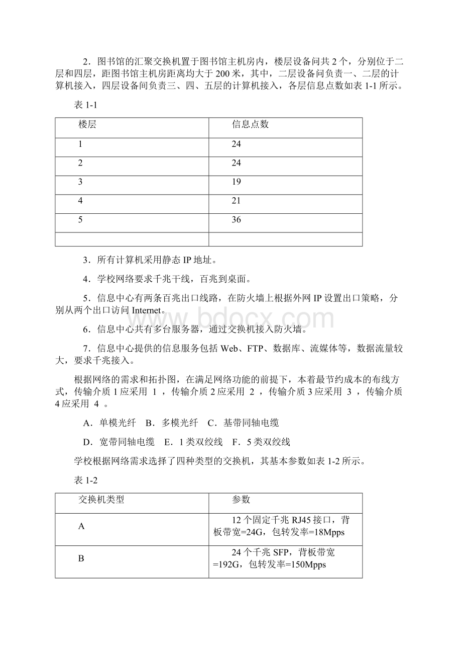 中级网络工程师上半年下午试题Word文档格式.docx_第2页