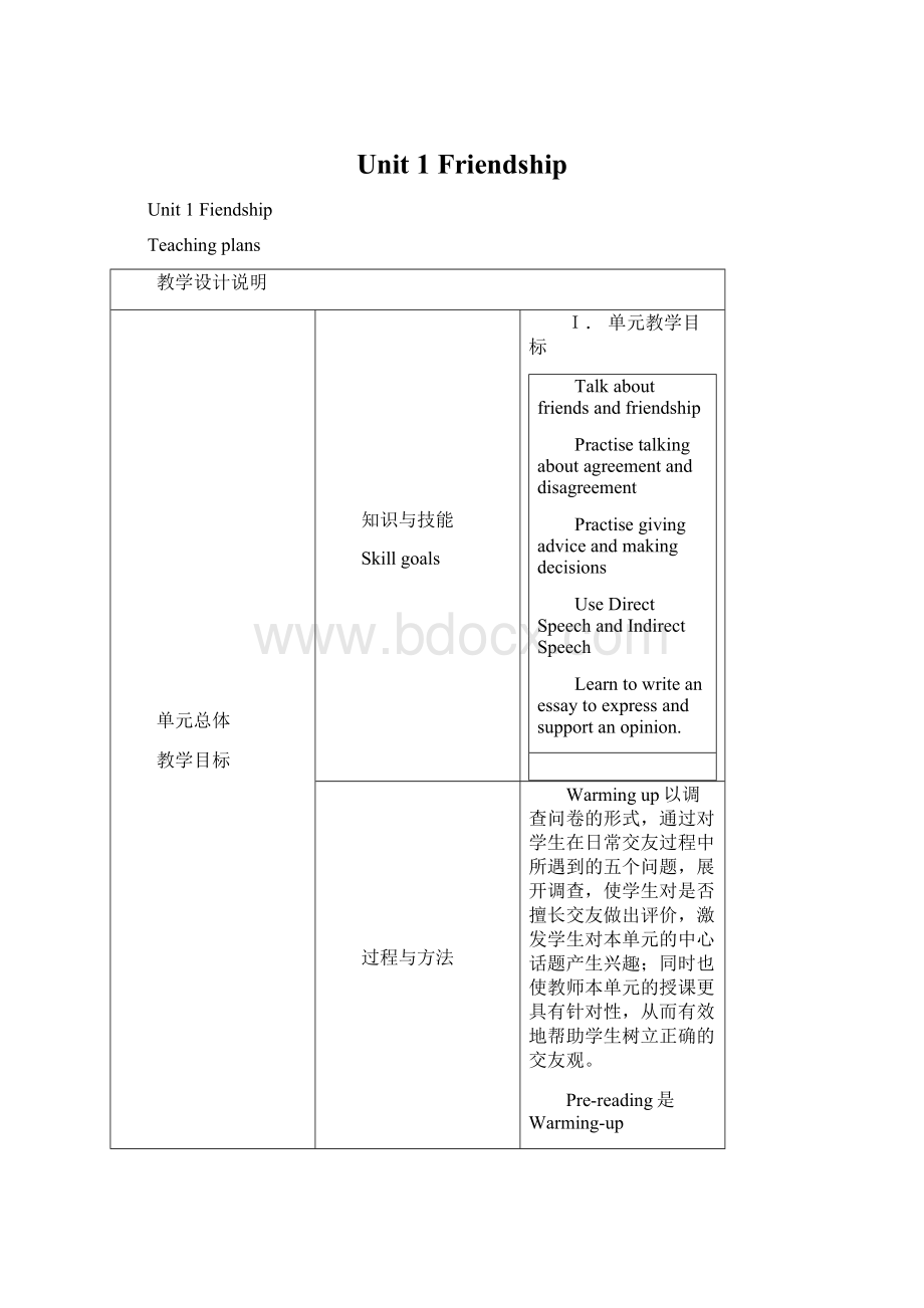 Unit 1Friendship.docx_第1页