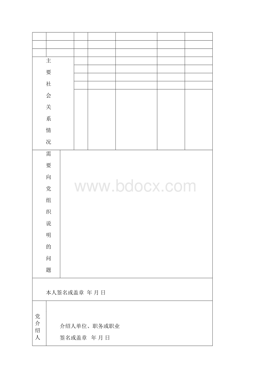 入党志愿书模板空表.docx_第3页