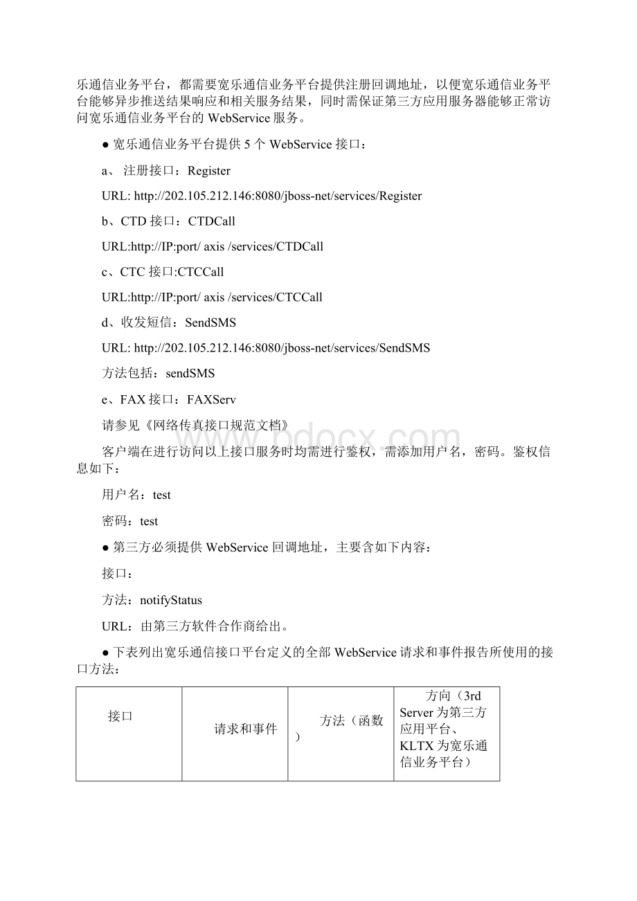 中国电信宽乐通信接口规范文档.docx_第3页