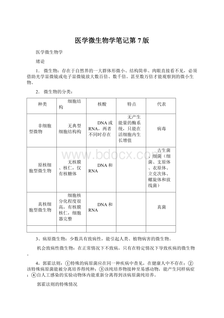 医学微生物学笔记第7版Word格式.docx_第1页