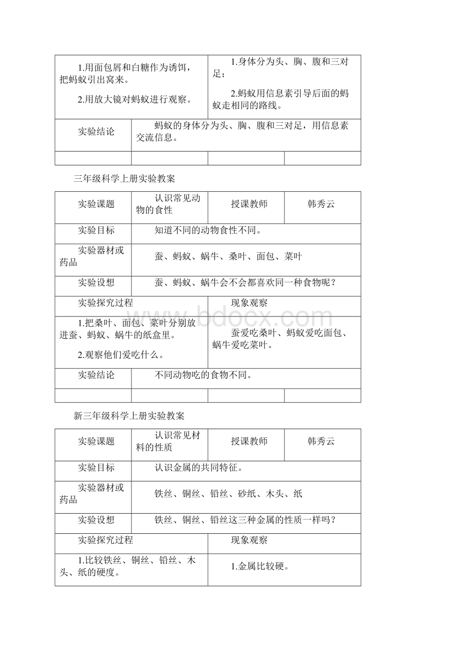 新科教版三年级科学上册实验教案Word文件下载.docx_第3页