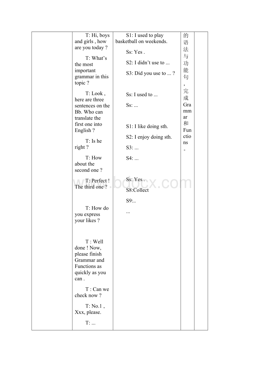 仁爱初中英语八上《Unit 3Topic 1 Whats your hobby》word教案Word文档下载推荐.docx_第3页