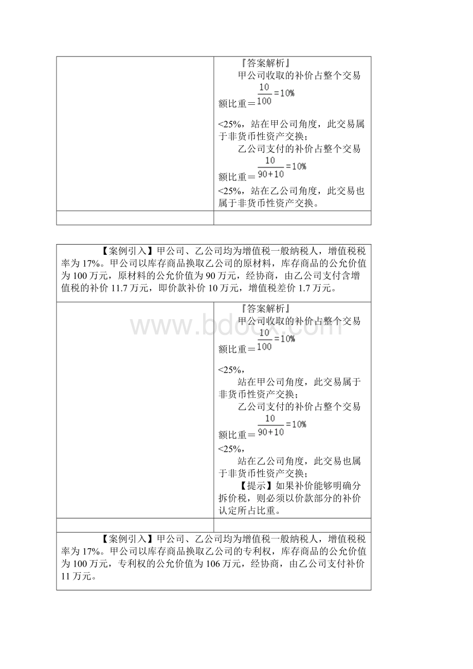 注册会计师考试知识要点分析及考前押题第十八章 非货币性资产交换附习题及答案解析完整版.docx_第2页