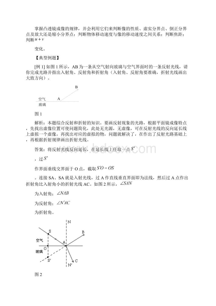 中考物理专题《光学》总复习教案人教版九年级.docx_第3页