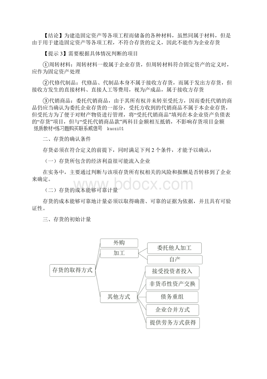 中级会计实务107讲第06讲存货的概念及确认条件存货的初始计量1Word文档格式.docx_第3页