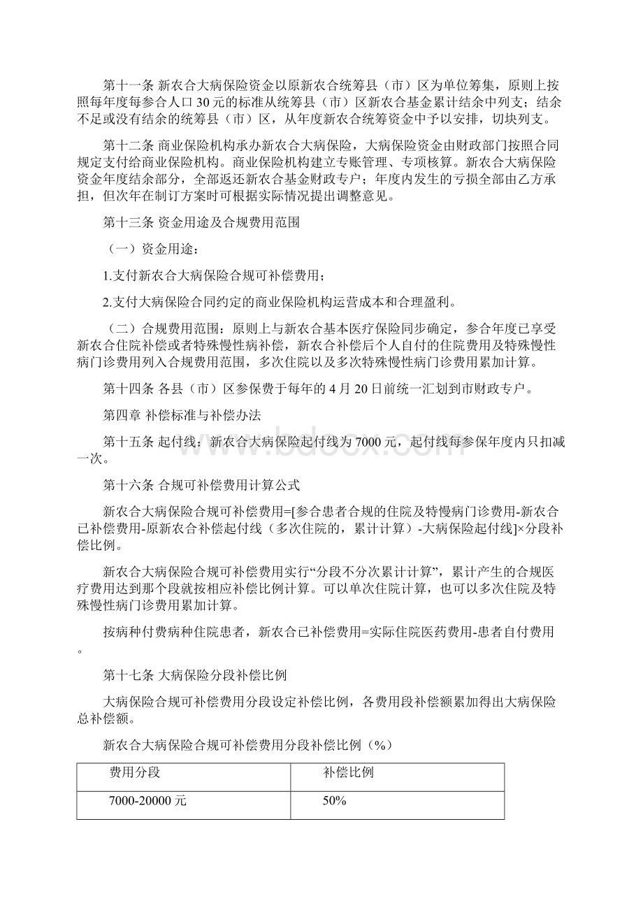 最新某新型农村合作医疗大病保险实施细则试行Word文件下载.docx_第2页