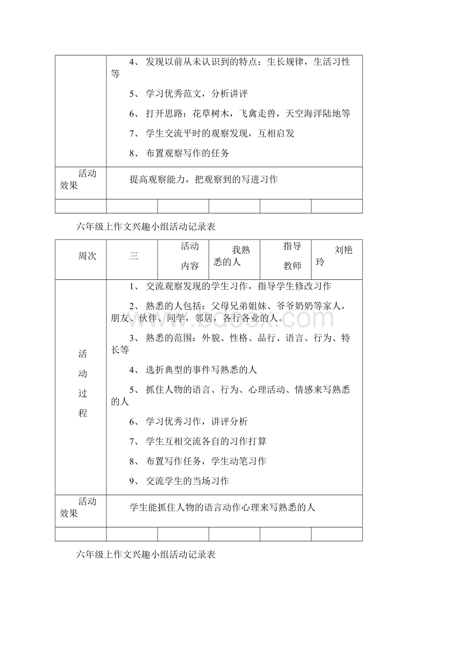 实验六1班作文兴趣小组记录Word文档下载推荐.docx_第3页