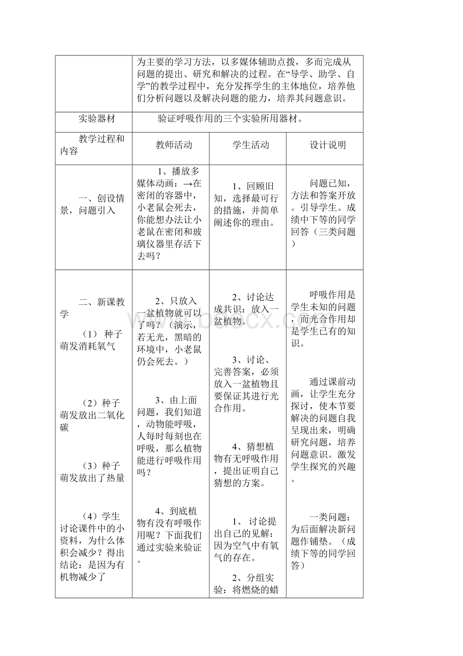 《呼吸作用》教学设计方案.docx_第2页