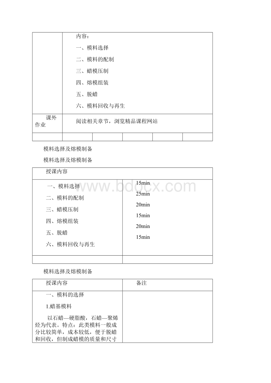 模料选择及熔模制备Word下载.docx_第2页