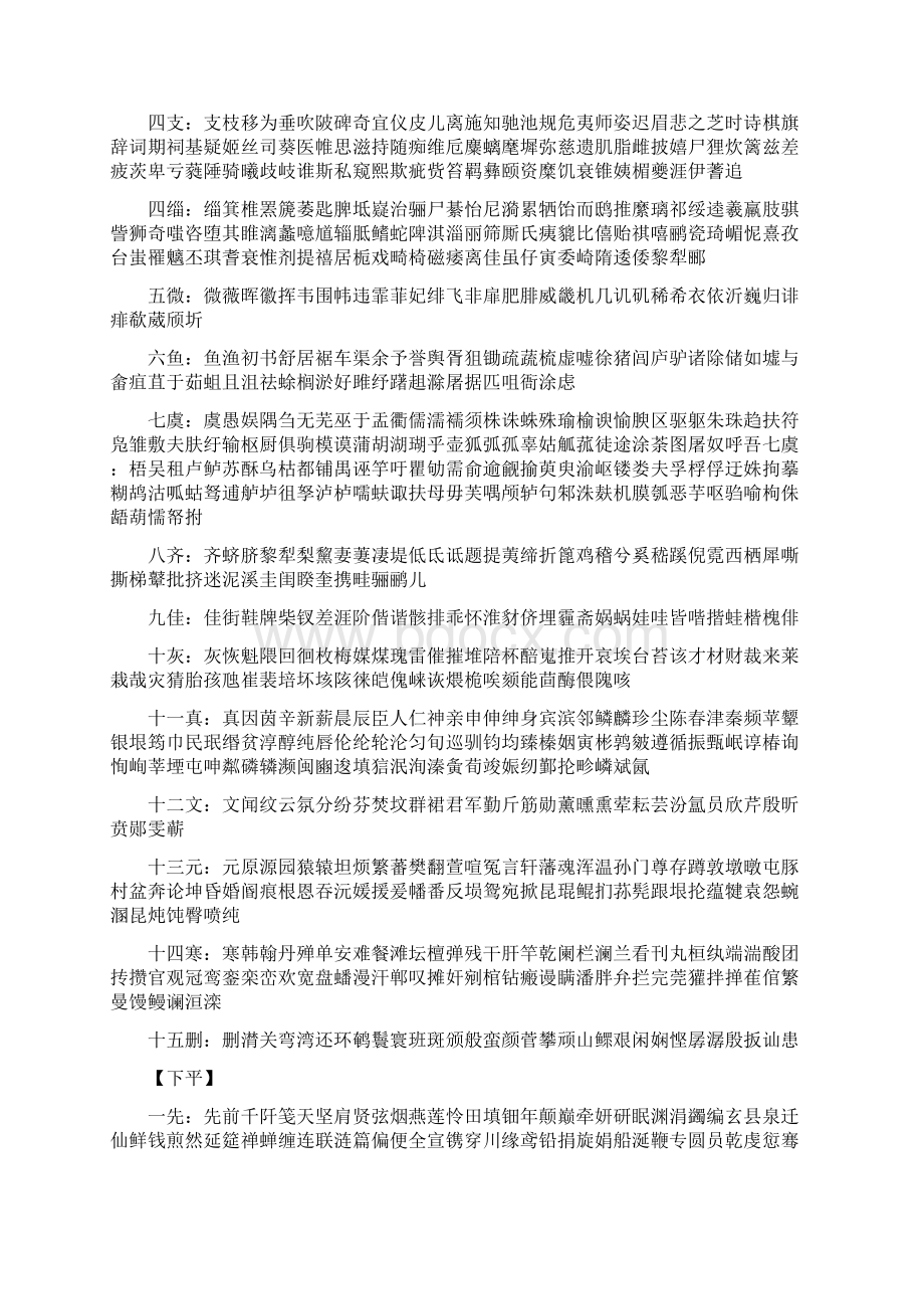 古诗词平水韵表Word格式.docx_第2页