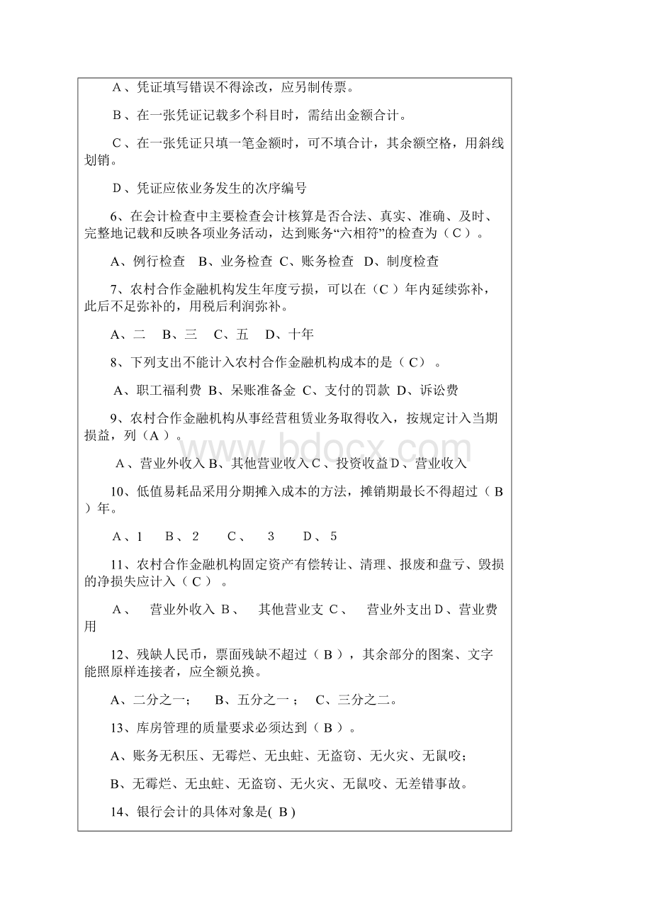 村合作金融机构合规知识竞赛试题之五.docx_第2页