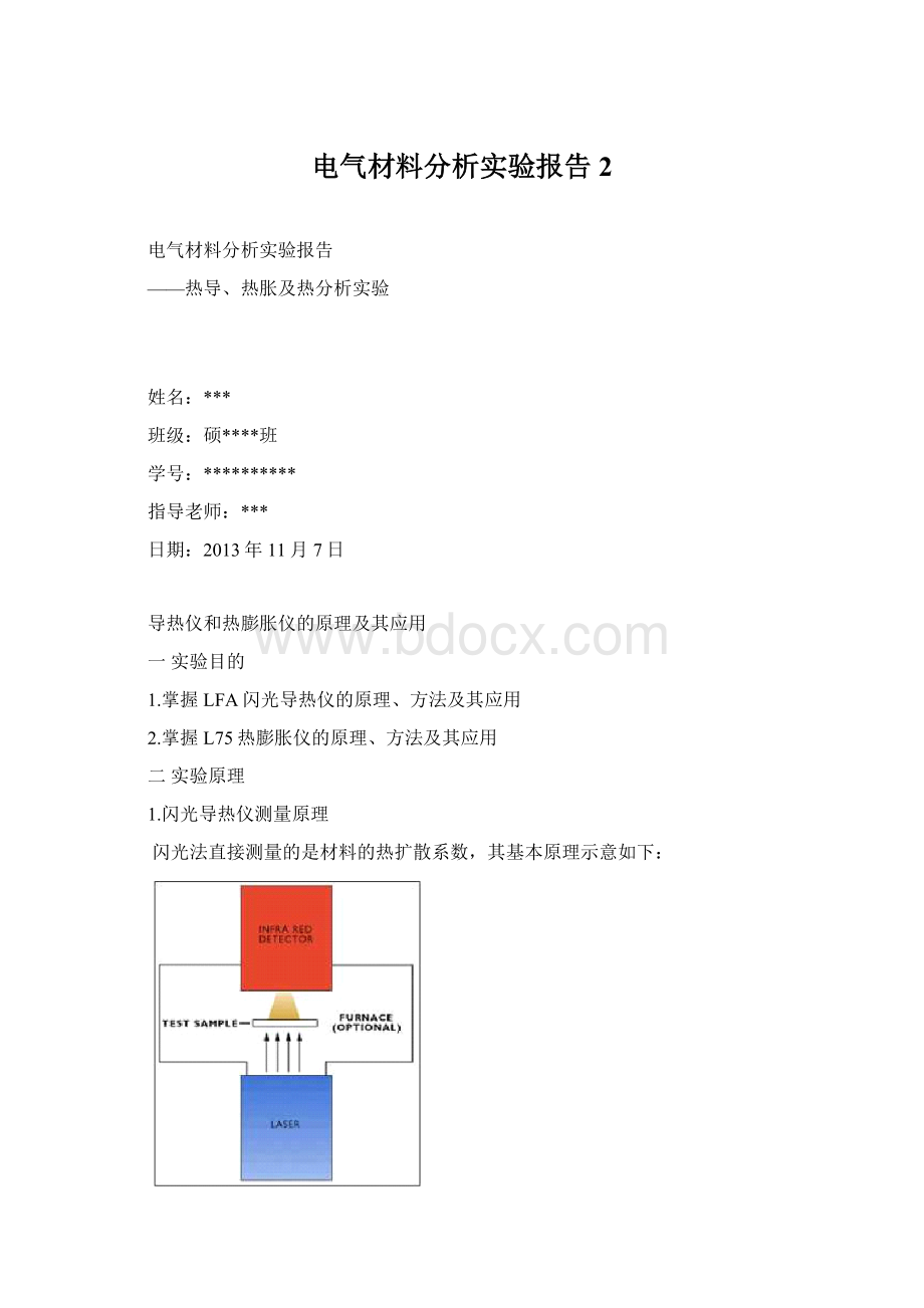 电气材料分析实验报告2.docx_第1页