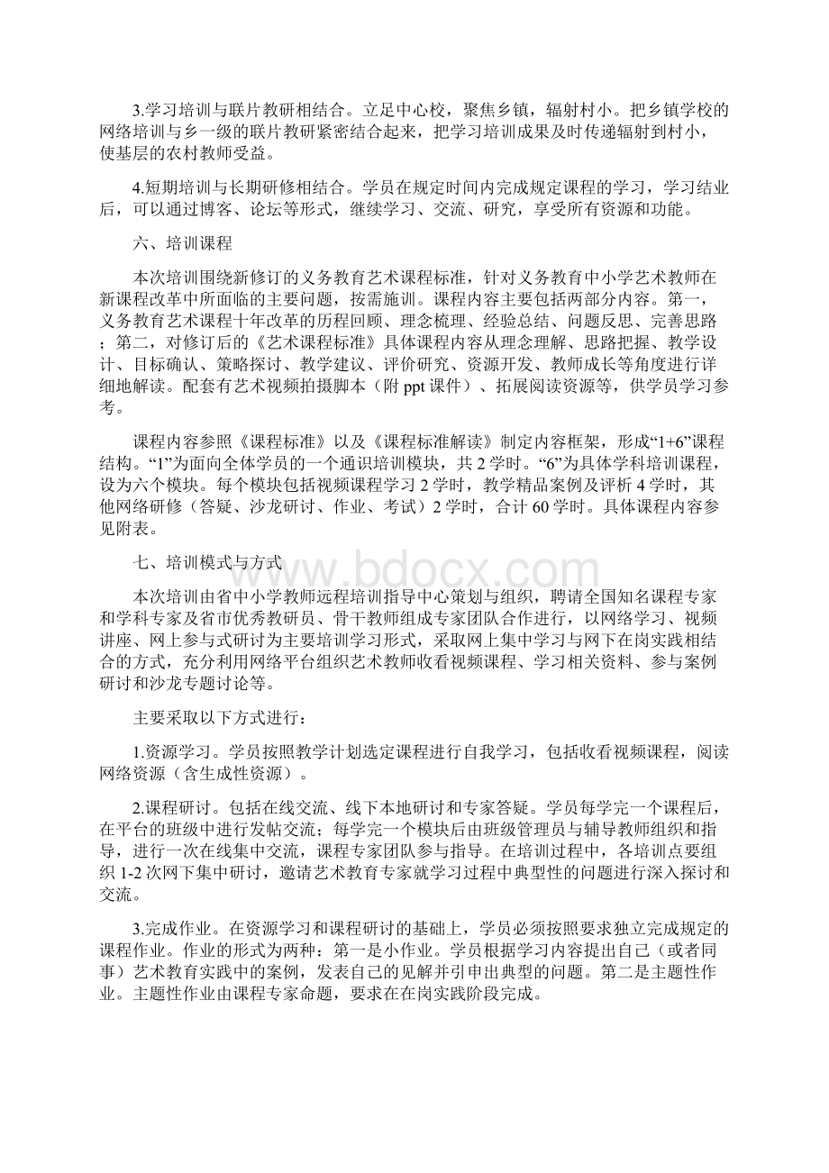 湖南省中小学艺术教师新课标全员远程文档格式.docx_第2页