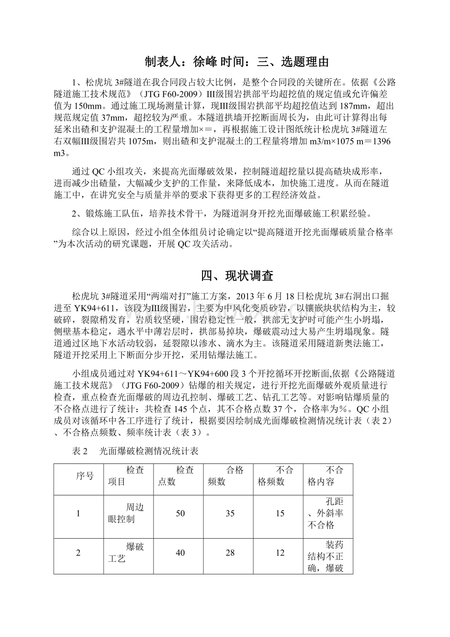 提高隧道开挖光面爆破质量合格率.docx_第3页