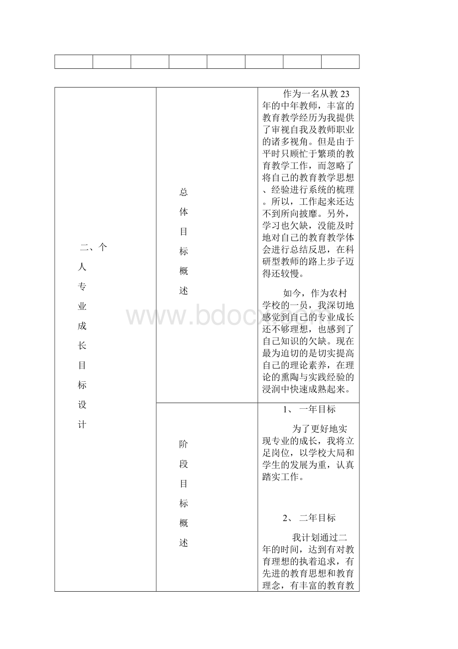 个人专业成长计划表.docx_第2页